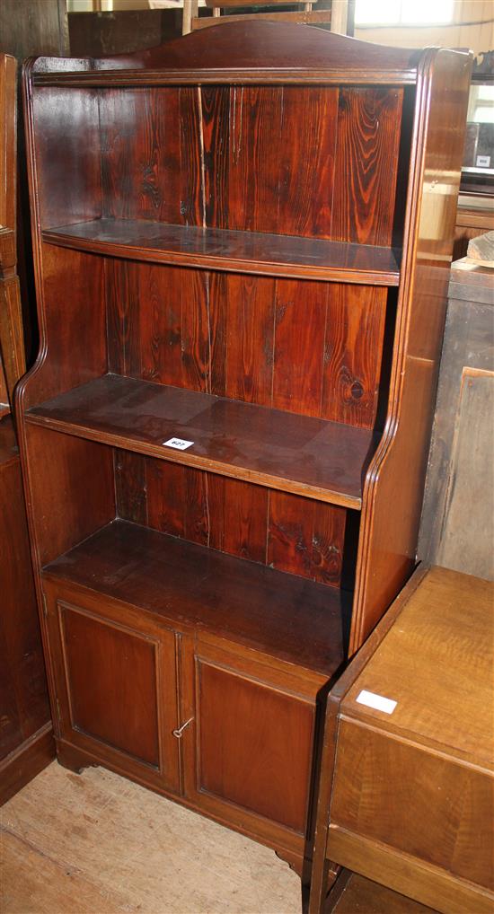 Regency style open bookcase